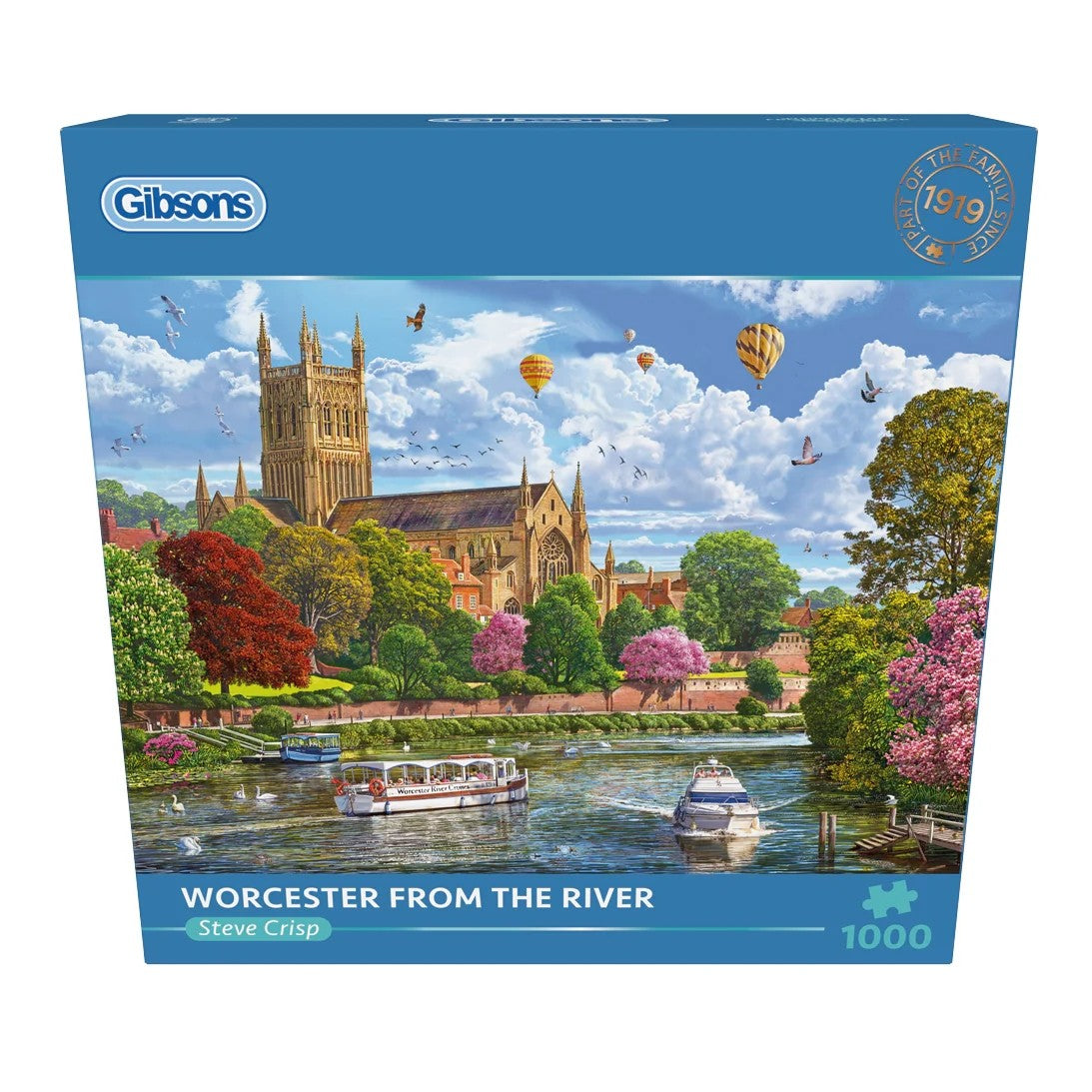 Gibsons Worcester From The River 1000 Piece Jigsaw Puzzle G6454