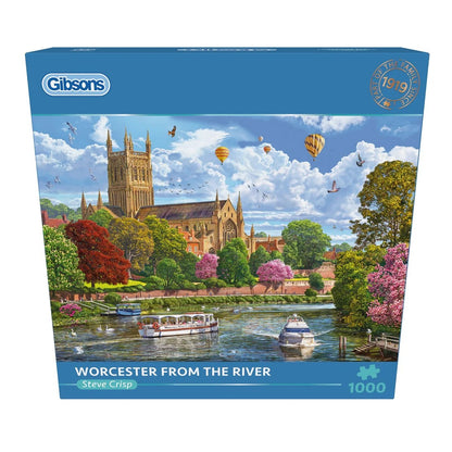 Gibsons Worcester From The River 1000 Piece Jigsaw Puzzle G6454