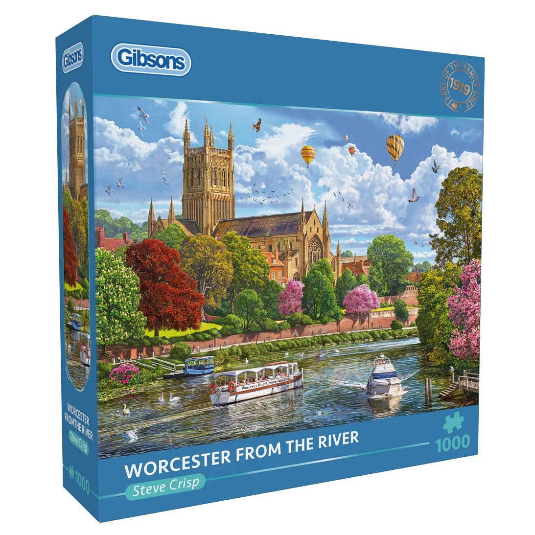 Gibsons Worcester From The River 1000 Piece Jigsaw Puzzle G6454