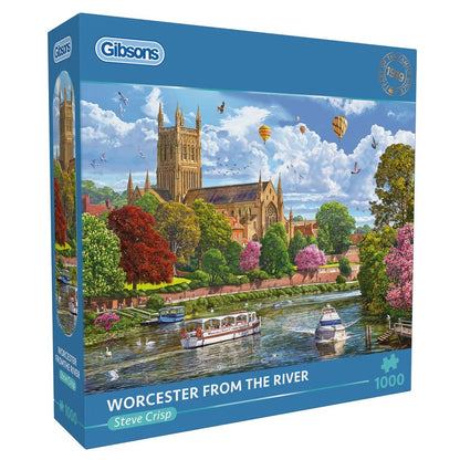 Gibsons Worcester From The River 1000 Piece Jigsaw Puzzle G6454