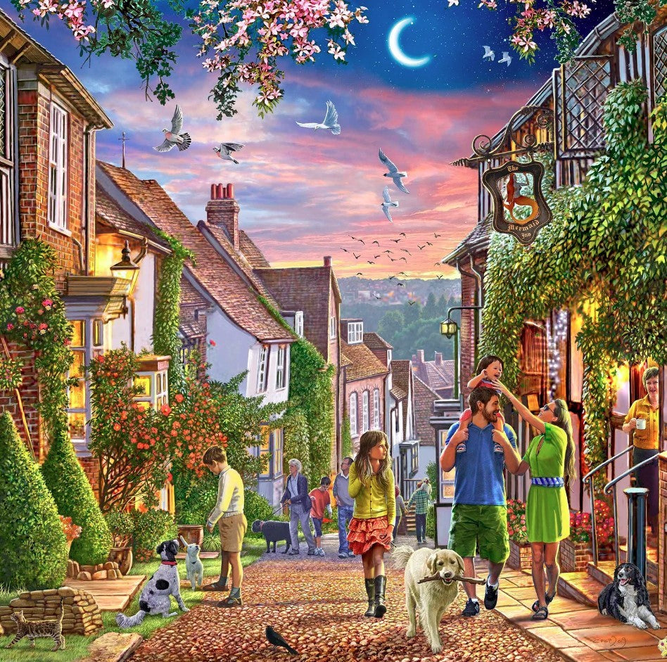 House Of Puzzles Mermaid Street 1000 Piece Jigsaw Toys HP0841