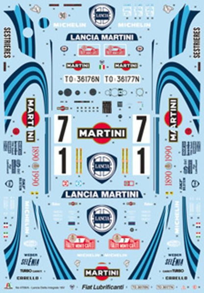 ITALERI 1:12 1/12 Lancia Delta HF Integrale MODEL CAR KIT 4709