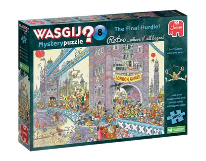 Jumbo Wasgij Retro Mystery 8 The Final Hurdle 1000 Piece Jigsaw Puzzle Toys