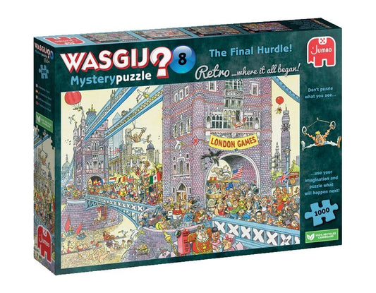 Jumbo Wasgij Retro Mystery 8 The Final Hurdle 1000 Piece Jigsaw Puzzle Toys