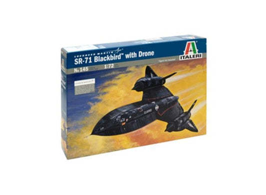 ITALERI 1/72 1:72 SR-71 BLACKBIRD with DRONE SCALE MODEL KIT 145