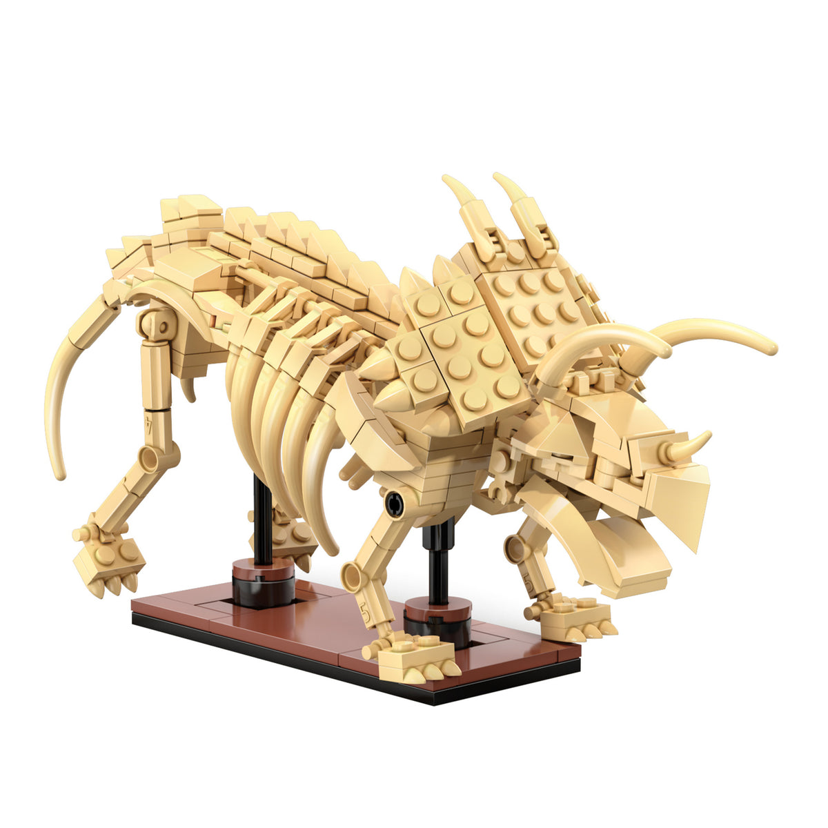 CaDA Building Bricks Triceratops Dinosaur Fossils 272 Piece Model Kit C59013W