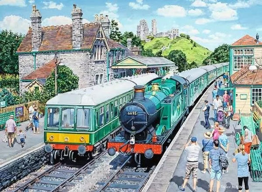 Ravensburger Railway Heritage: Corfe & Oakworth 2 x 500 Piece Jigsaw Puzzle