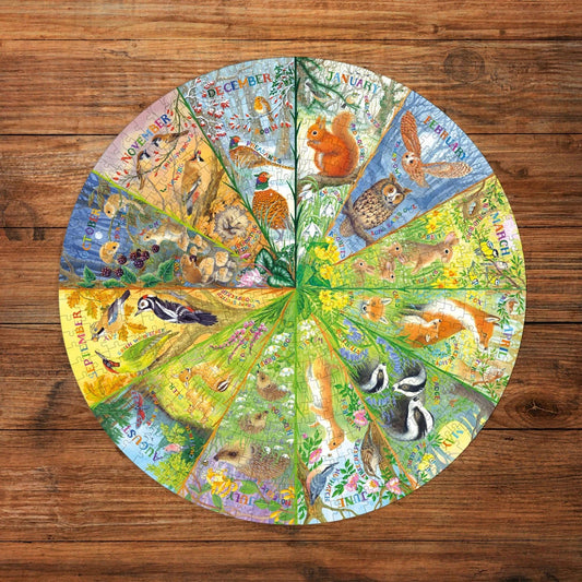 Gibsons National Trust: A Year In The Forest 500 Piece Jigsaw Puzzle G3709