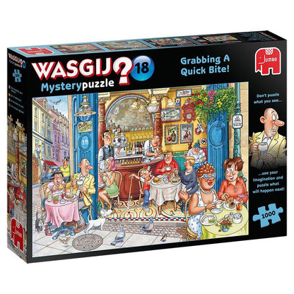 Jumbo Wasgij Mystery No 18 Grabbing a Quick Bite 1000 Piece Jigsaw Puzzle