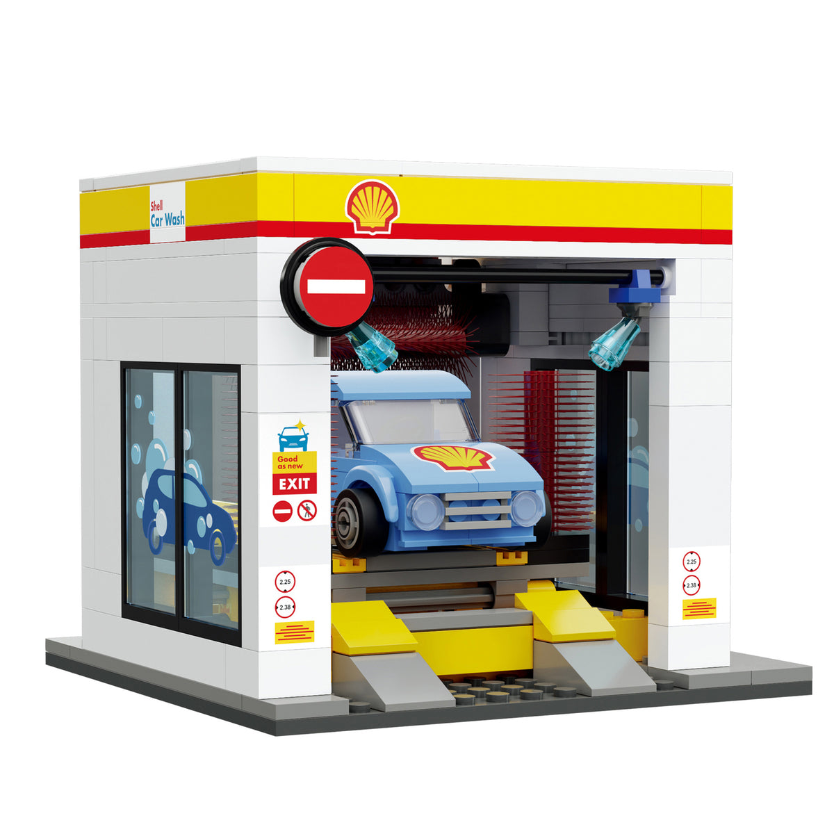 CaDA Building Bricks Shell Car Wash 294 Pieces Model Kit Toys C66030W