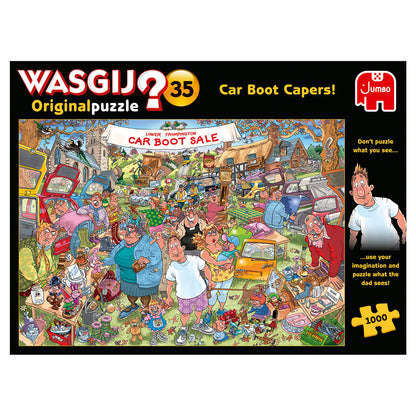 Jumbo Wasgij Original 35 Car Boot Capers 1000 Piece Jigsaw Puzzle Toys
