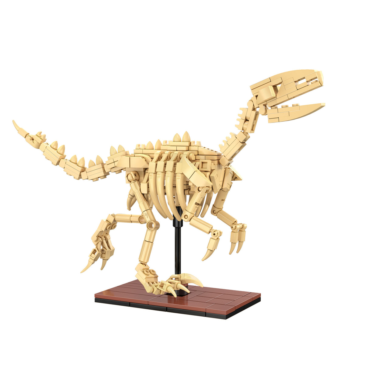 CaDA Building Bricks Velociraptor Dinosaur Fossils 256 Piece Model Kit C59014W
