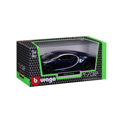 BURAGO 1:32 1/32 BUGATTI CHIRON WINDOW BOX DIE CAST SCALE MODEL B18-43060