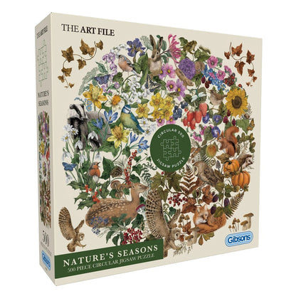 Gibsons Games The Art File: Nature's Seasons 500 Piece Jigsaw Puzzle Toys G3710