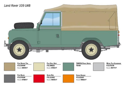ITALERI 1:24 1/24 Land Rover Fire Truck Model Kit 3665