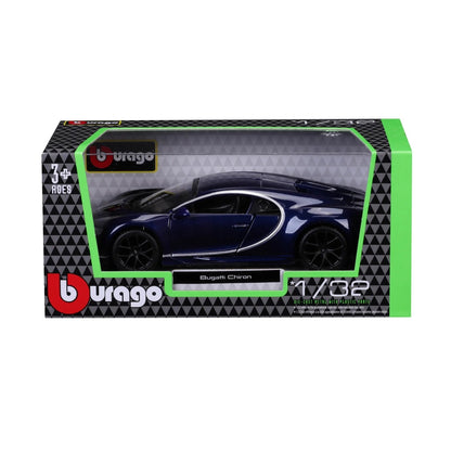 BURAGO 1:32 1/32 BUGATTI CHIRON WINDOW BOX DIE CAST SCALE MODEL B18-43060