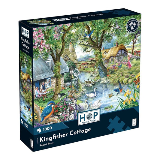 House Of Puzzles Kingfisher Cottage 1000 Piece Jigsaw Puzzle Toys HP0809