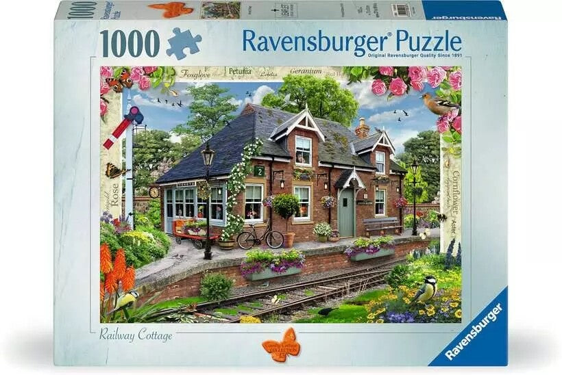 Ravensburger Country Cottage Railway Cottage 1000 Piece Jigsaw Puzzle Toys