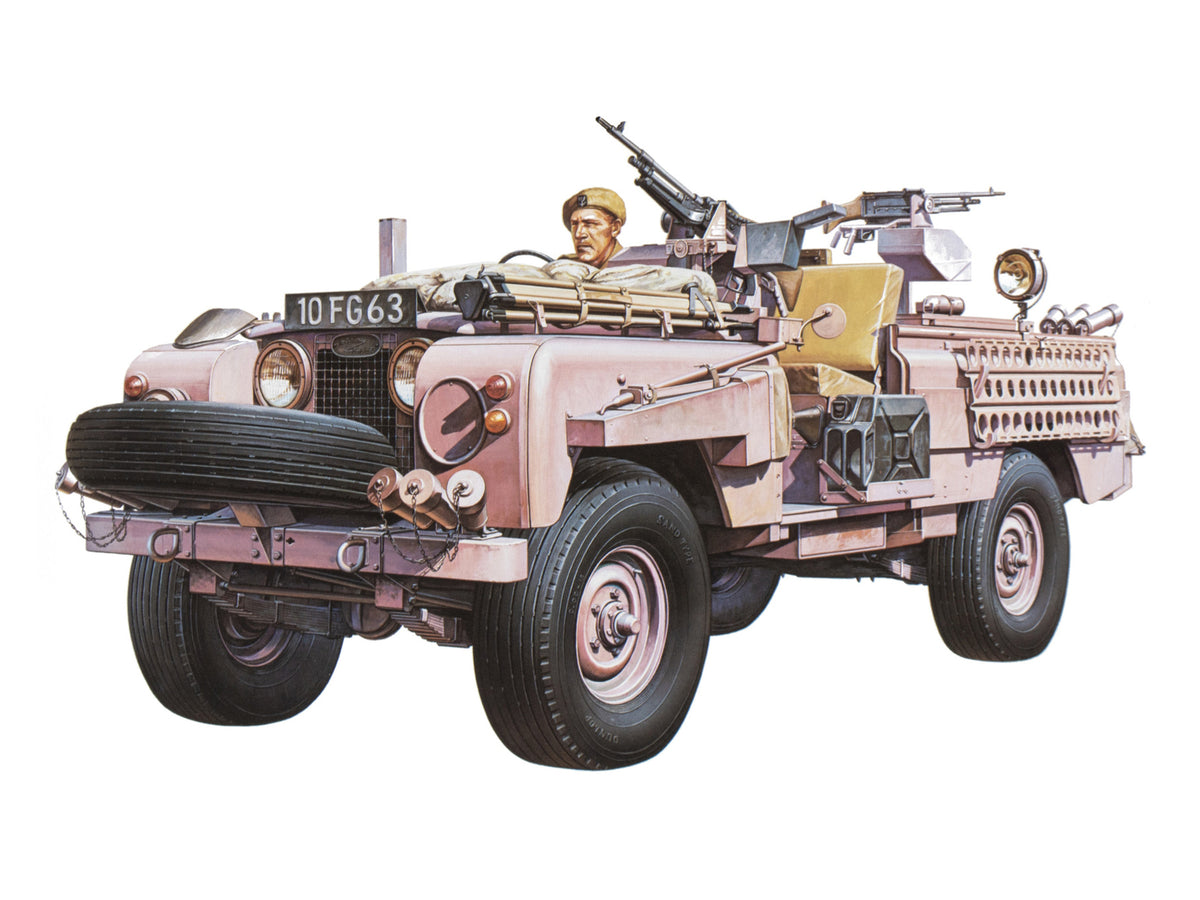 Tamiya Model Kit 1/35 SAS British Pink Panther Vehicle Model Kit Toys 35076