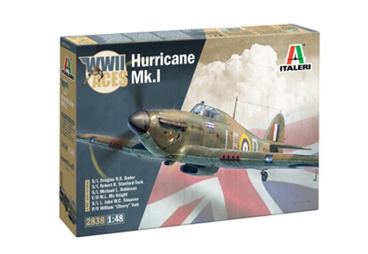 ITALERI 1/48 1:48 Hurricane Mk 1 Aces SCALE MODEL KIT 2838