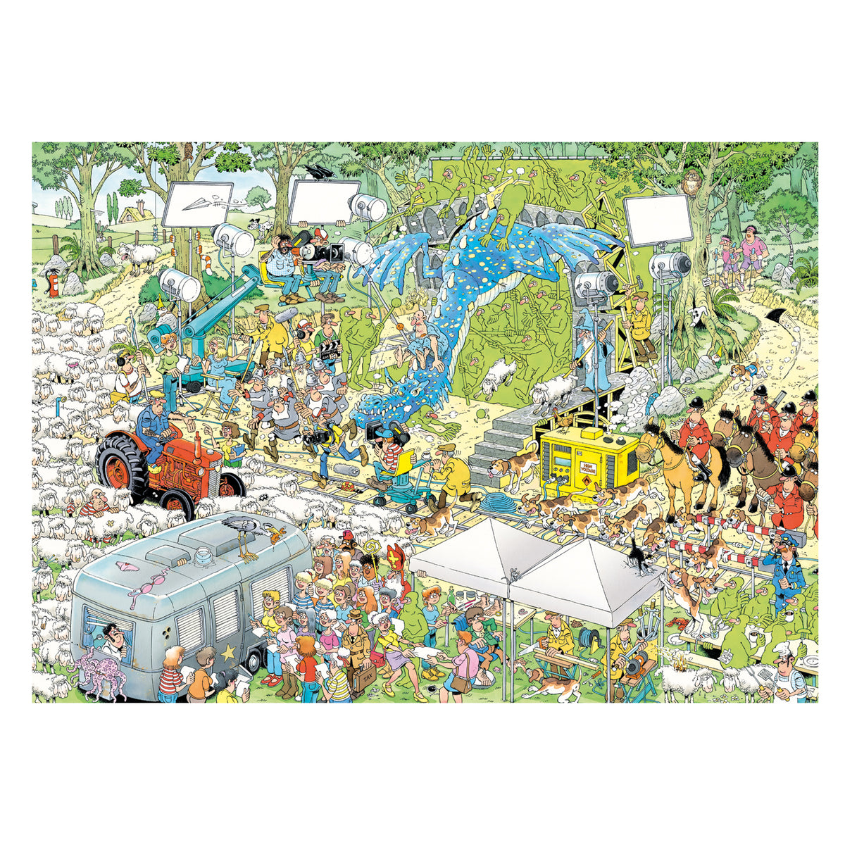 Jumbo Jan Van Haasteren The Film Set 1000 Piece Jigsaw Puzzle Toys