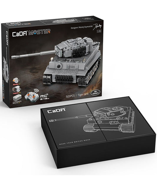 Kombat UK CaDA Building Bricks Tiger Tank Toy Military Vehicle Model Kit C61071W