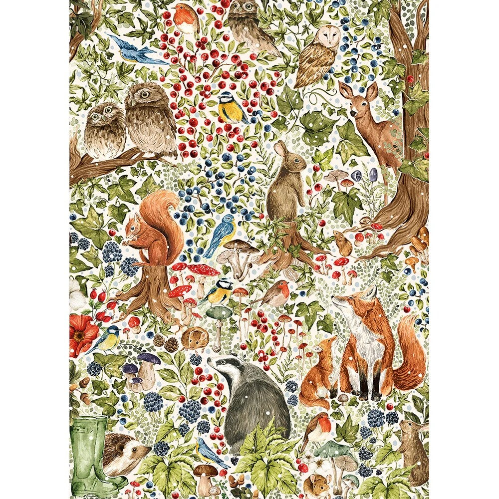 Gibsons Games The Art File: Woodland Wildlife 1000 Piece Jigsaw Puzzle G7217