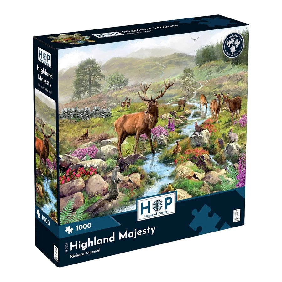 House Of Puzzles Highland Majesty 1000 Piece Jigsaw Puzzle Toys HP0829
