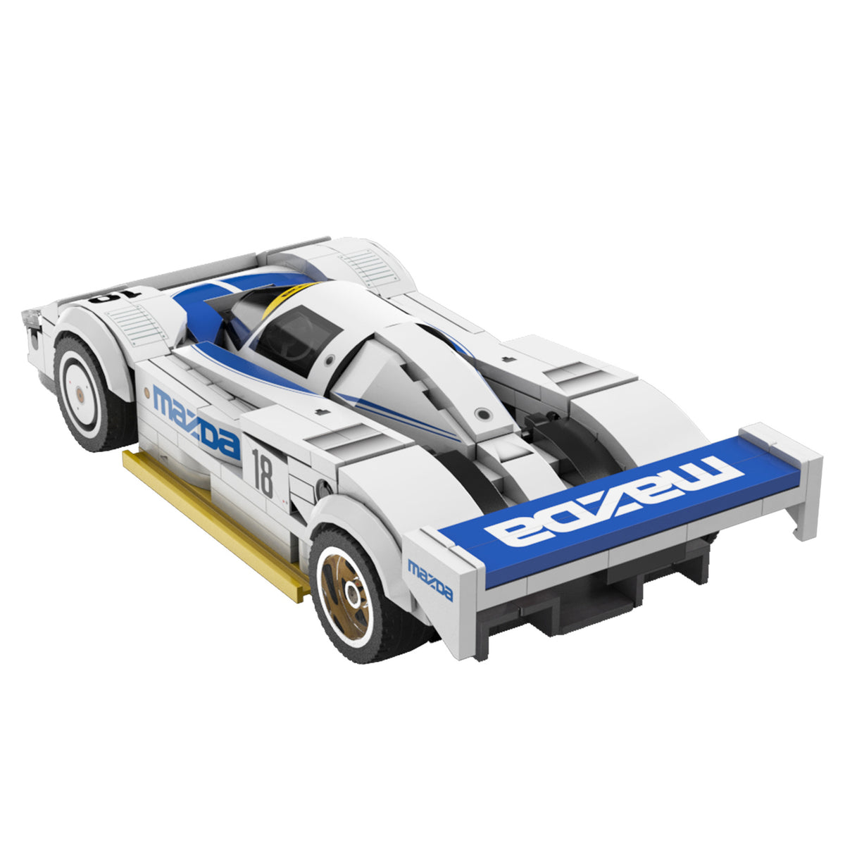 CaDA Building Bricks Mazda 787B 242 Pieces 1:24 Model Kit Toys C55029W