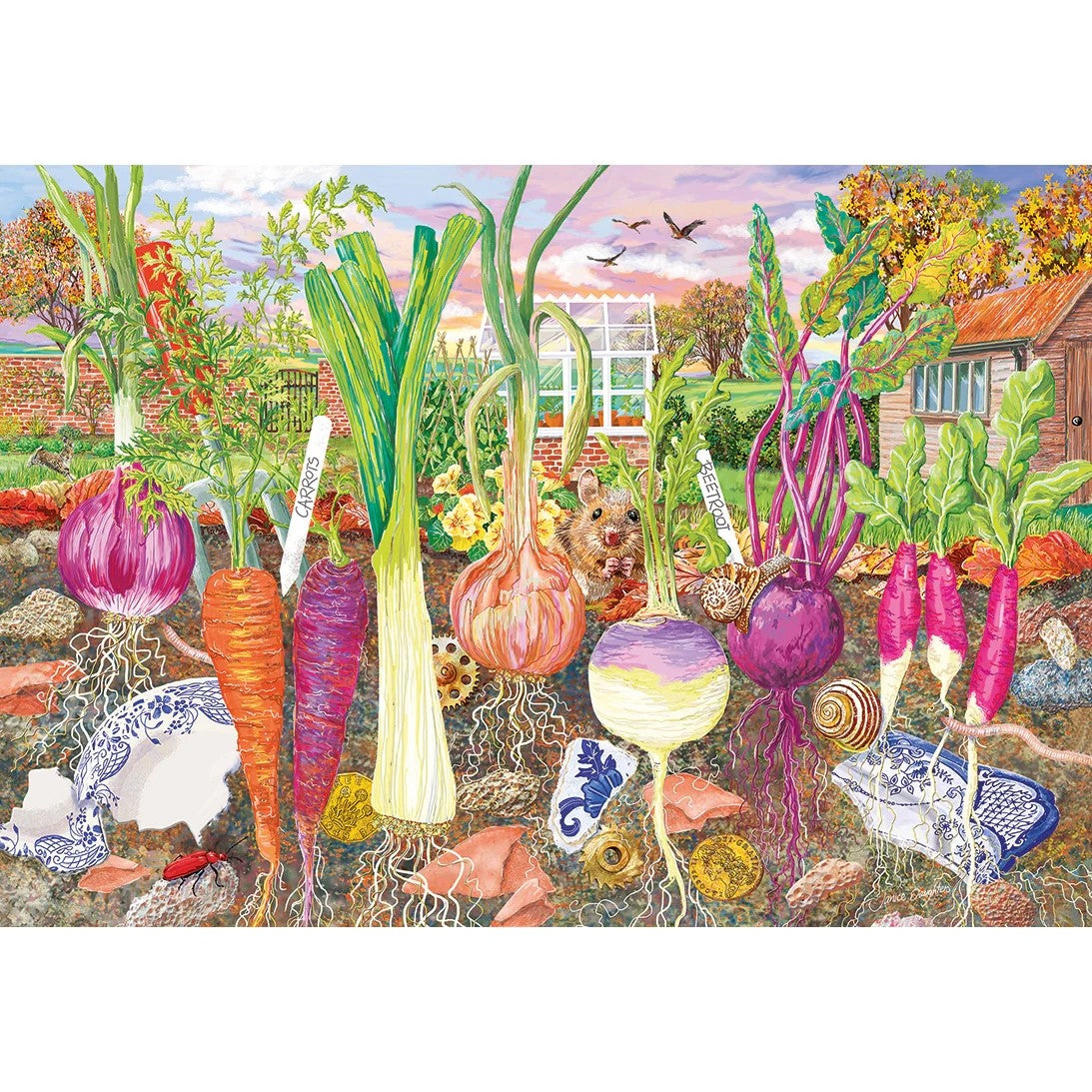 Gibsons Roots & Shoots 4 x 500 Piece Jigsaw Puzzle G5066