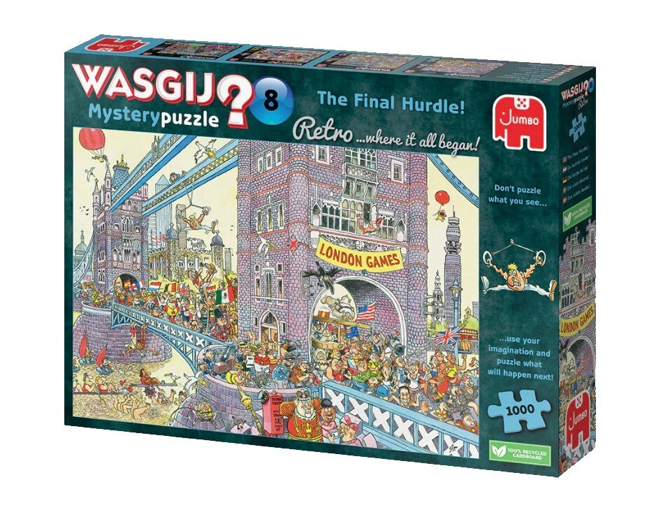 Jumbo Wasgij Retro Mystery 8 The Final Hurdle 1000 Piece Jigsaw Puzzle Toys