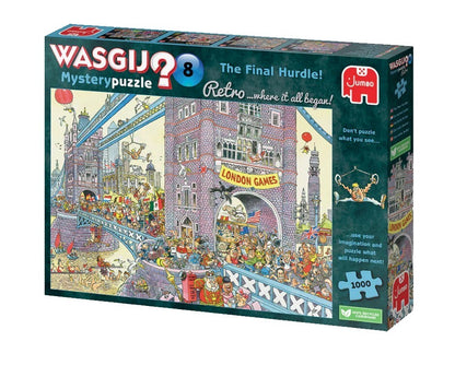 Jumbo Wasgij Retro Mystery 8 The Final Hurdle 1000 Piece Jigsaw Puzzle Toys