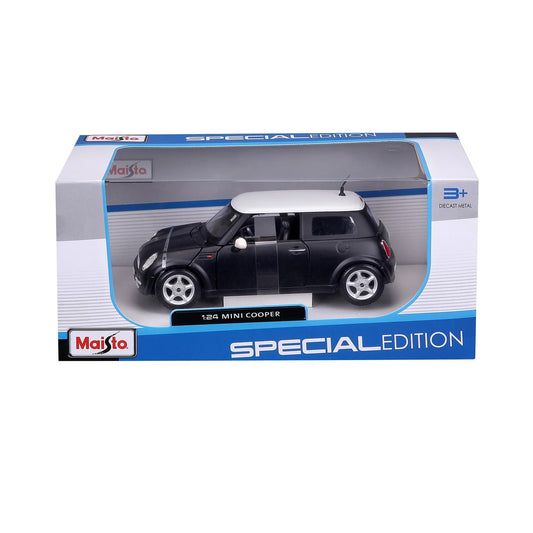 Maisto 1:24 1/24 MINI COOPER BLACK SCALE DIE CAST MODEL M31219B