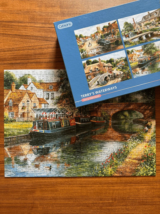 Gibsons Terry's Waterways 4 x 500 Piece Jigsaw Puzzle G5070