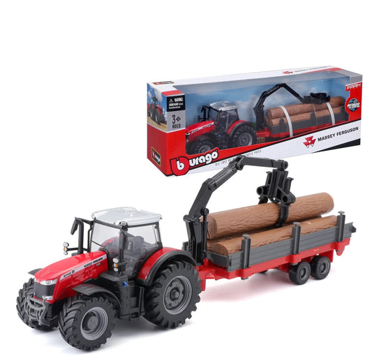 Burago 10cm Massey Fergusson 8740S Tractor B18-31659