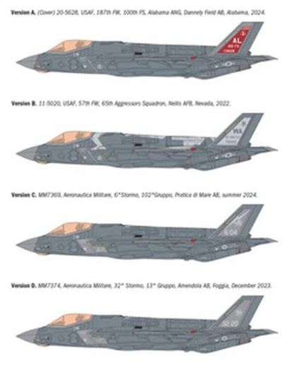ITALERI 1/48 1:48 F-35A Lightning II (Beast Mode) MILITARY MODEL KIT 2836