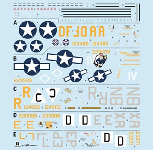 ITALERI 1/72 1:72 B-17F Flying Fortress SCALE MODEL KIT 1487