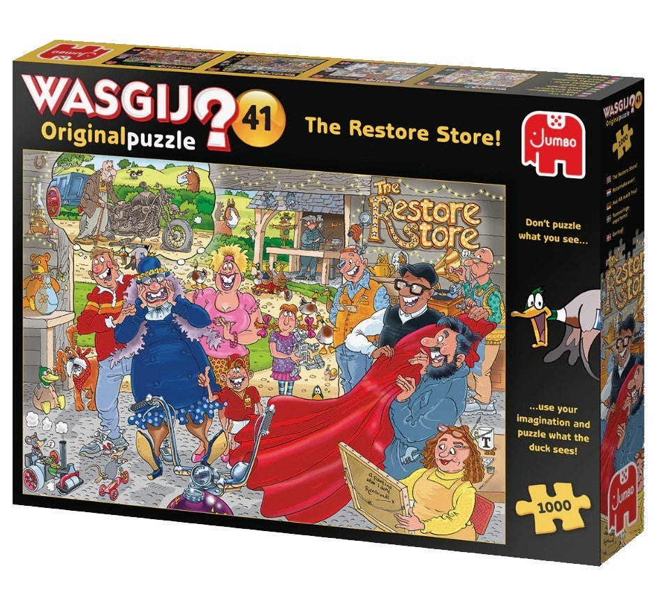 Jumbo Wasgij Original 41 The Restore Store! 1000 Piece Jigsaw Puzzle Toys