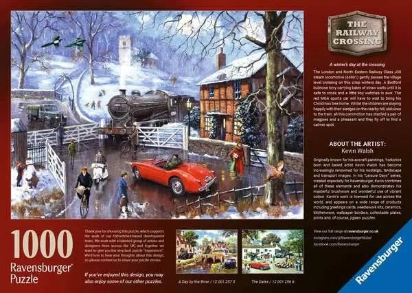Ravensburger Railway Crossing 1000 Piece Jigsaw Puzzle