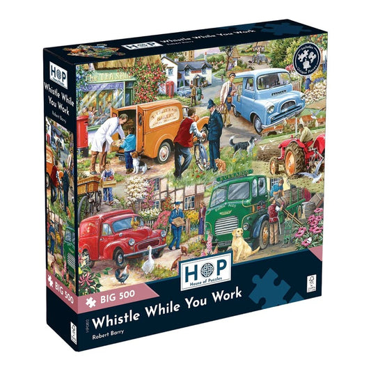 House Of Puzzles Whistle While You Work Big 500 Piece Jigsaw Puzzle Toys HP0812