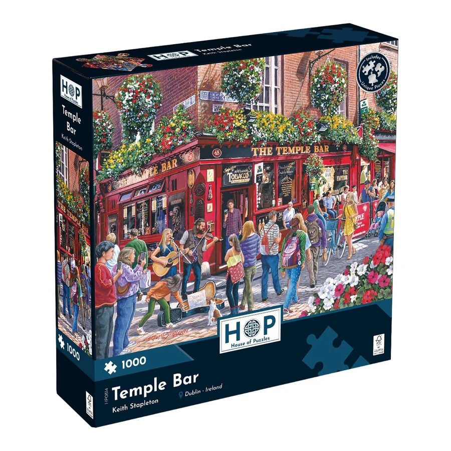 House Of Puzzles Temple Bar 1000 Piece Jigsaw Puzzle Toys HP0814