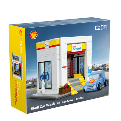 CaDA Building Bricks Shell Car Wash 294 Pieces Model Kit Toys C66030W