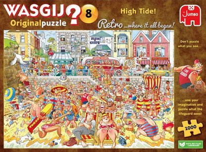 Jumbo Wasgij Retro Original 8 High Tide 1000 Piece Jigsaw Puzzle Toys