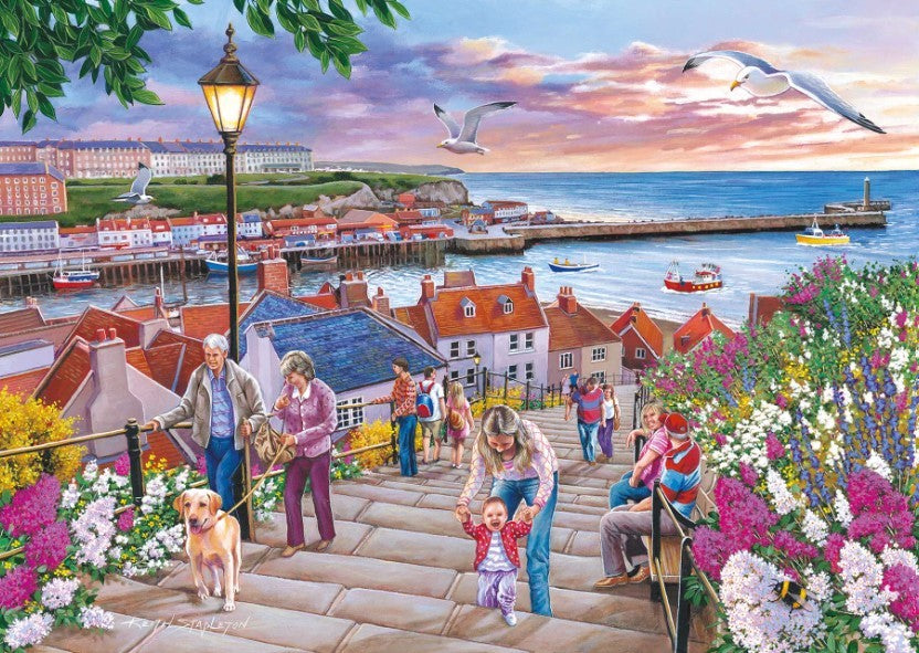House Of Puzzles 199 Steps Whitby Tube 150 Piece Jigsaw Puzzle Toys HP0799