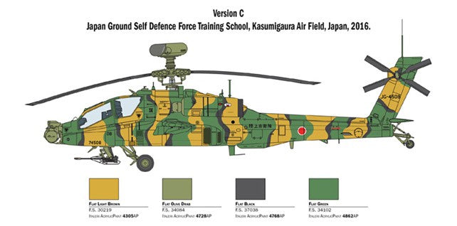 ITALERI 1/48 1:48 British Army Air Corps AH-64D APACHE LONGBOW Model Kit 2748