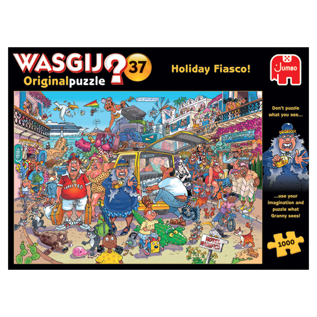 Jumbo Wasgij Original 37 Holiday Fiasco 1000 Jigsaw Puzzle Toys 25004
