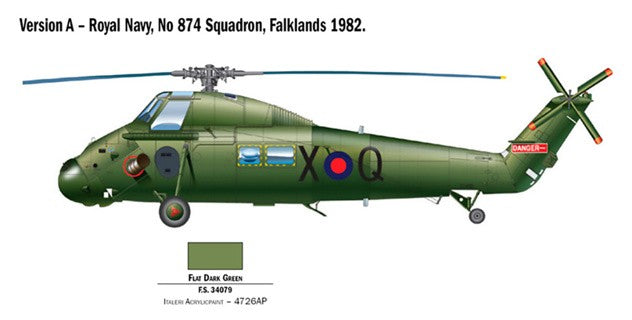 ITALERI 1/48 1:48 WESSEX UH.5 FALKLANDS HELICOPTER MODEL KIT 2720