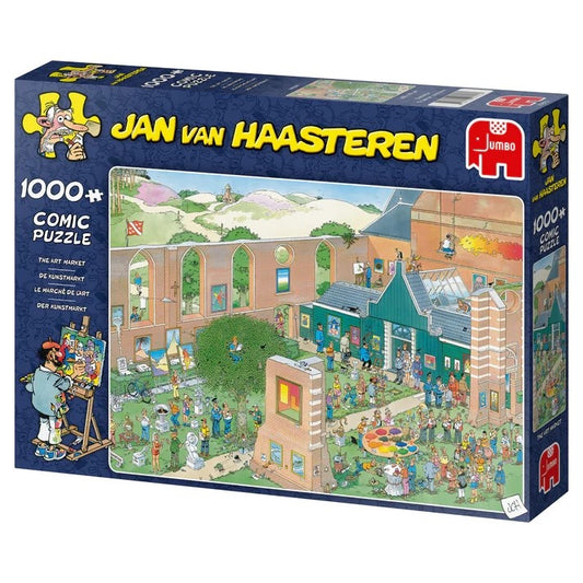 Jumbo Jan van Haasteren - The Art Market 1000 Piece Jigsaw Puzzle Toys
