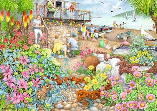 Ravensburger Cosy Cafe No.1 The Beach Garden Cafe 1000 Piece Jigsaw Puzzle