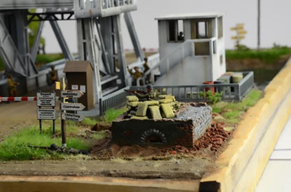 ITALERI 1:72 1/72 Pegasus Bridge Glider Assault MODEL SCENE KIT 6194
